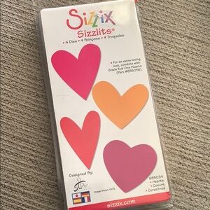 Sizzix Sizzlits Colorful Heart Dies Set